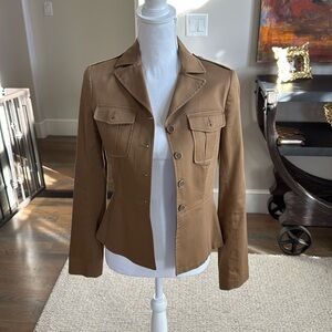 Theory tan blazer. Size 6. Excellent condition